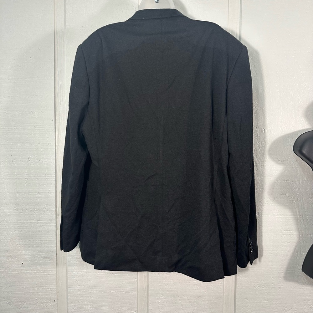 ZN T18 Men’s Black 2 Button Blazer No Size See Measurements EUC - Picture 6 of 9